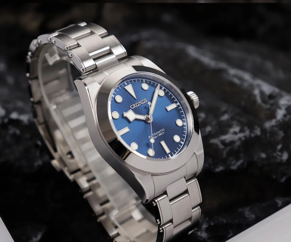SAAKO Cronos BB39 NH35 Business Dress Mechanical Men's Watches Automatic Sapphire 20Bar Waterproof Diving Watch