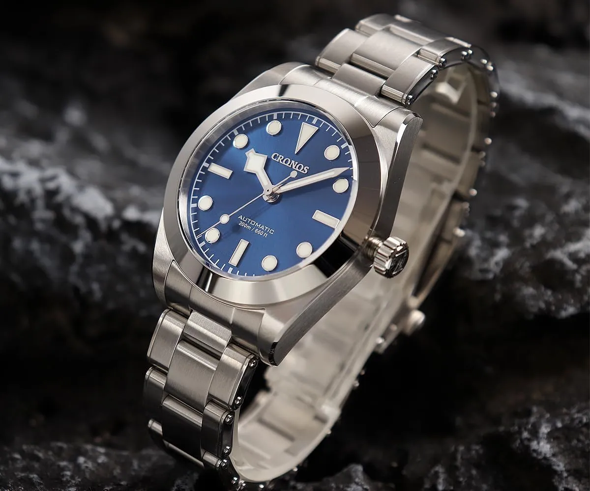 SAAKO Cronos BB39 NH35 Business Dress Mechanical Men's Watches Automatic Sapphire 20Bar Waterproof Diving Watch