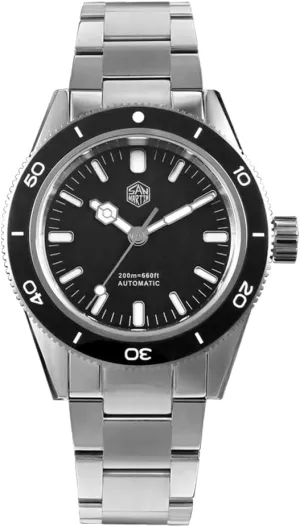 San Martin 39.5mm Diving Sandwich Dial Luxury Men Watches Sapphire Glass YN55 Automatic Mechanical Wristwatch 20Bar BGW9 Full Luminous