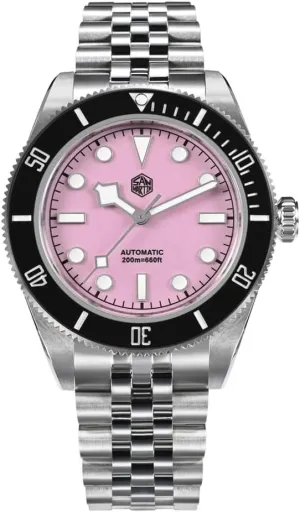 San Martin Enamel Dial Classic Luxury Diver Men Watches NH35 Automatic Mechanical Waterproof Watches