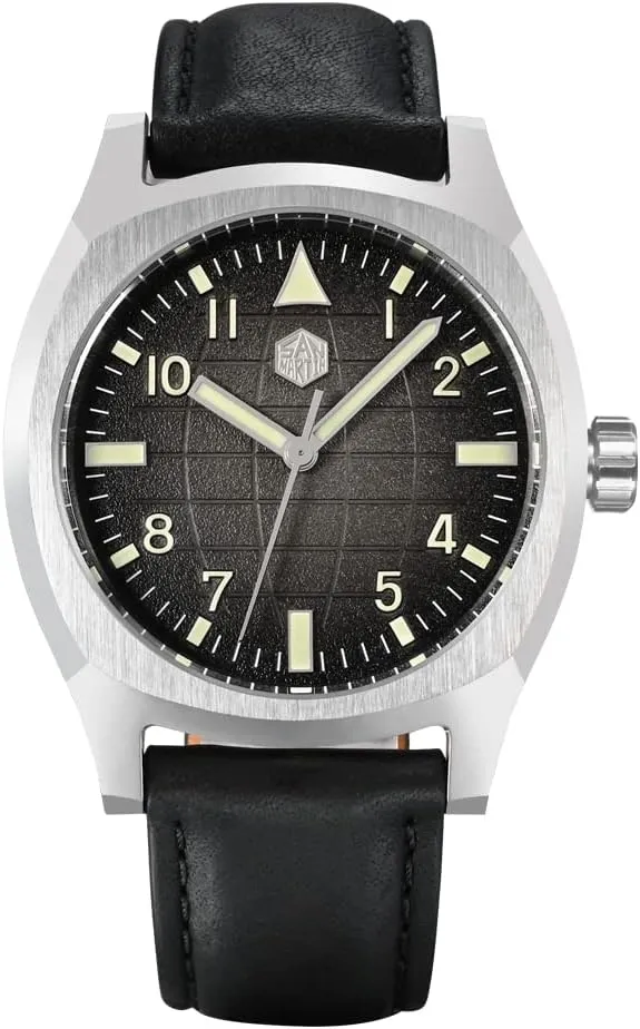 San Martin SN0026G-A2 Square Sport Men Watch Oil Pressure Grid Pattern Dial PT5000 / SW200 Automatic Mechanical Wristwatch
