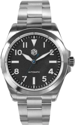 San Martin SN0132 Stainless Steel Men Sports Watch NH35 Automatic Mechanical 100m Waterproof Wristwatch (Color 1)