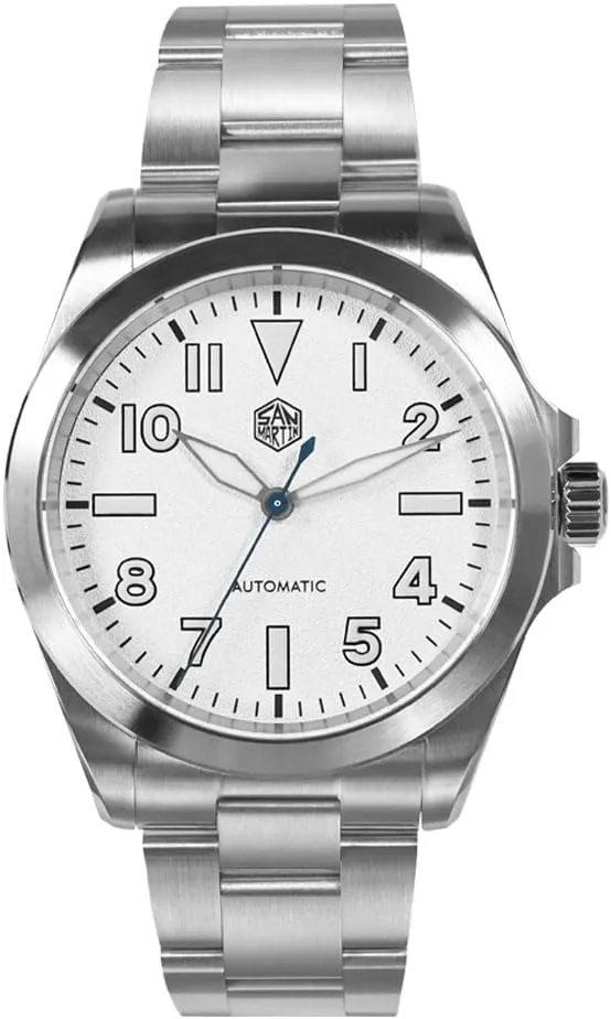 San Martin SN0132 Stainless Steel Men Sports Watch NH35 Automatic Mechanical 100m Waterproof Wristwatch (Color 3)