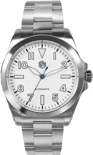 San Martin SN0132 Stainless Steel Men Sports Watch NH35 Automatic Mechanical 100m Waterproof Wristwatch (Color 3)
