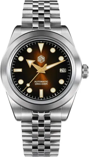 San Martin SN053G Sunray Enamel Men Sport Watches NH35A Automatic Mechanical Waterproof Diving Wristwatch