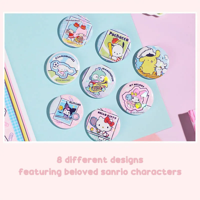 Sanrio Sports Time Laser Badge Set