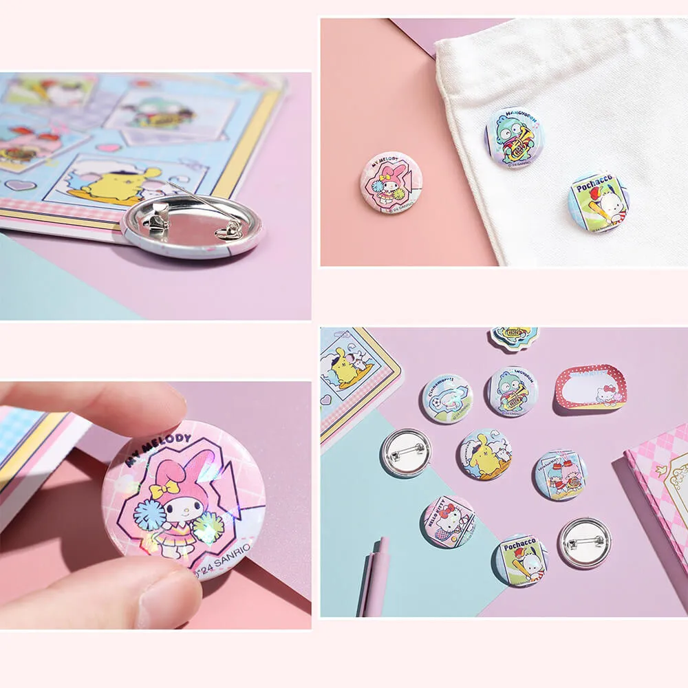 Sanrio Sports Time Laser Badge Set