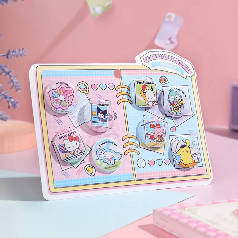 Sanrio Sports Time Laser Badge Set