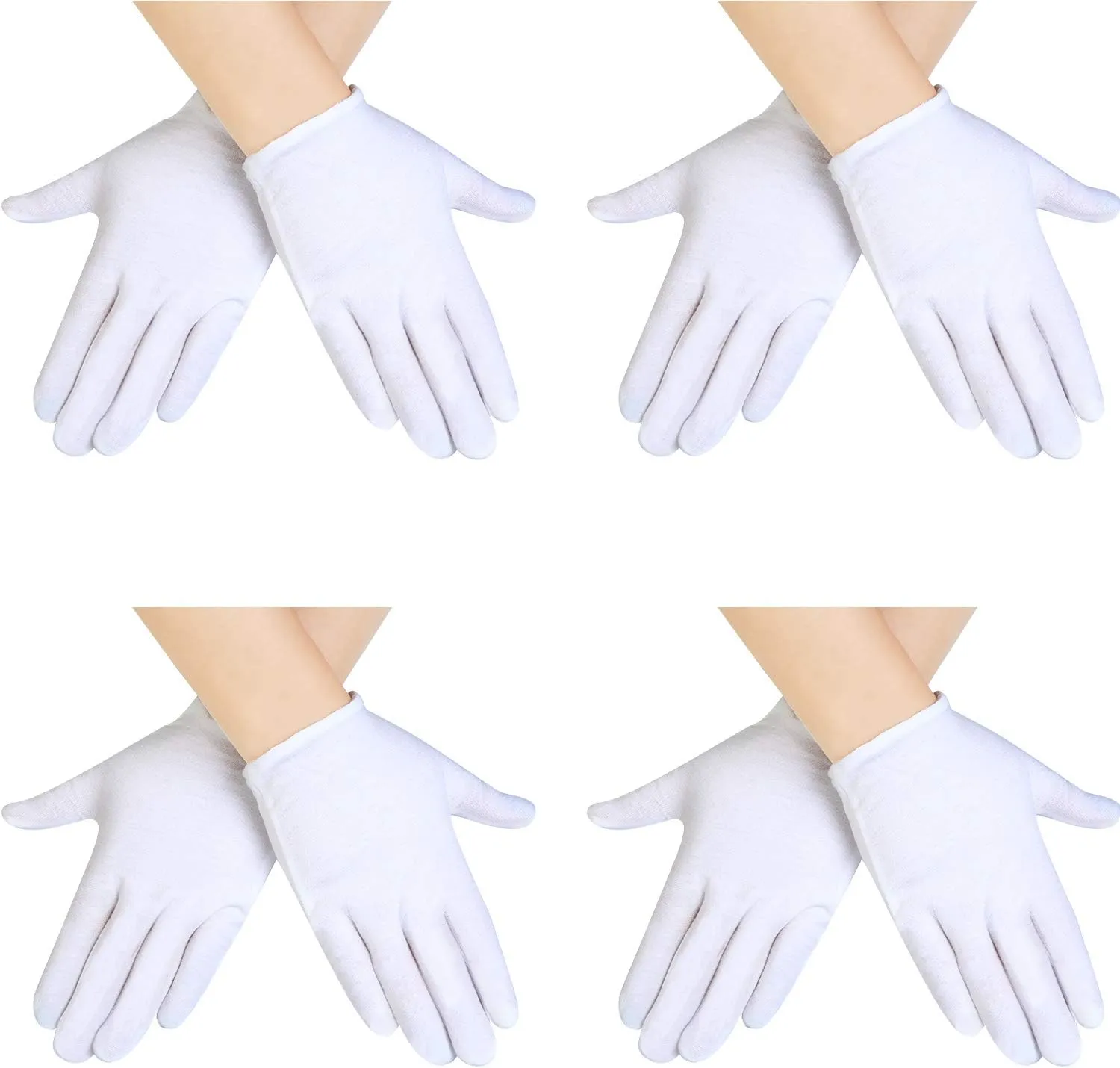 SATINIOR Child Nylon Gloves Formal Gloves White Dress Gloves for Kids Costume Gloves Art Show, Uniform Party, White