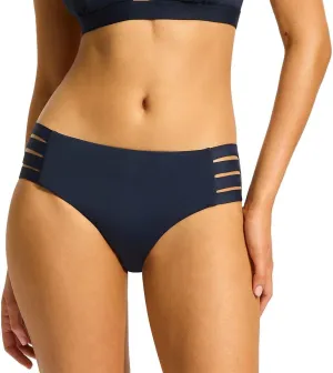 Seafolly Women's Multi Strap Hipster Full Coverage Bikini Bottom Swimsuit