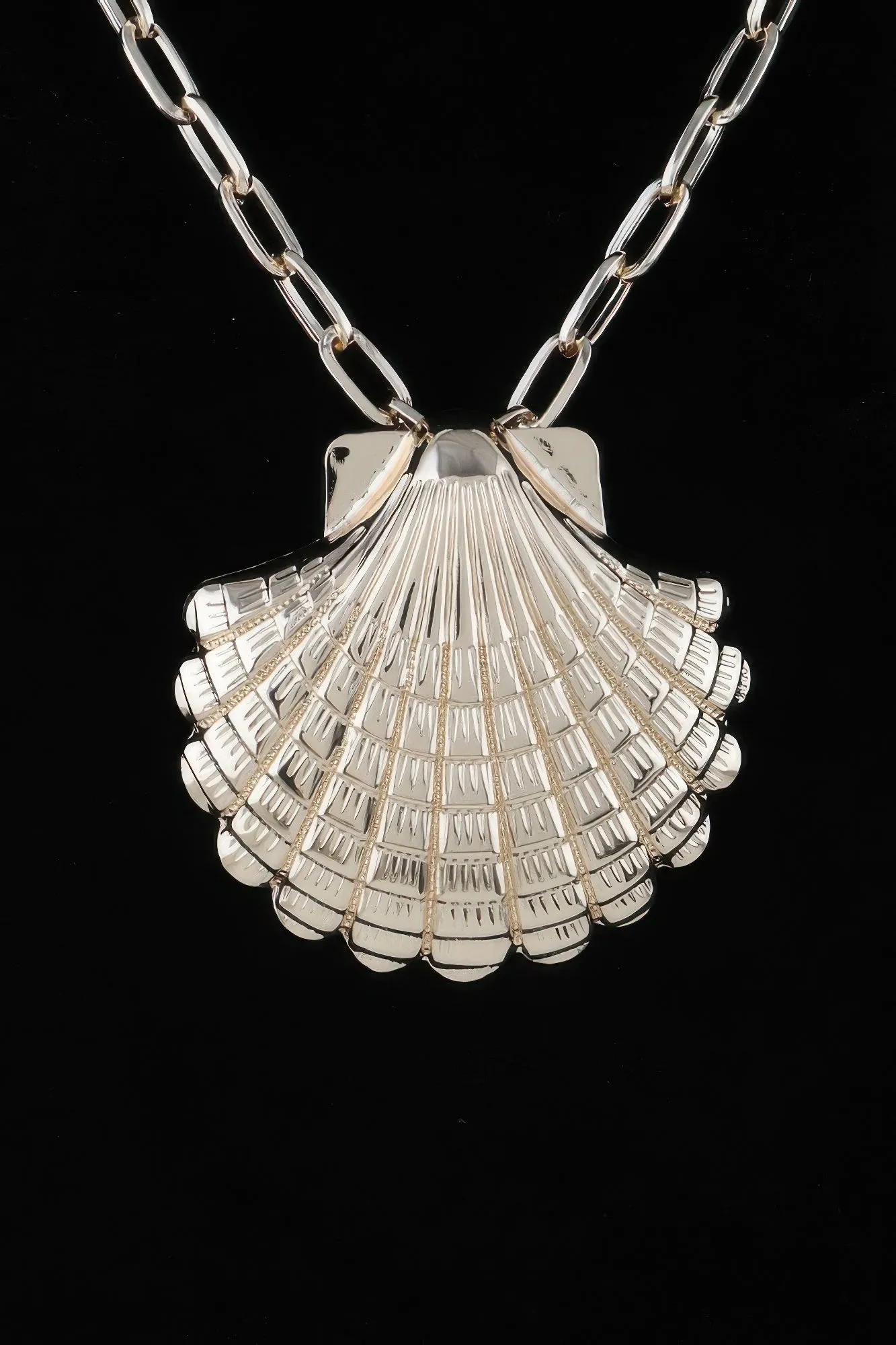 Seashell Statement Chain Necklace