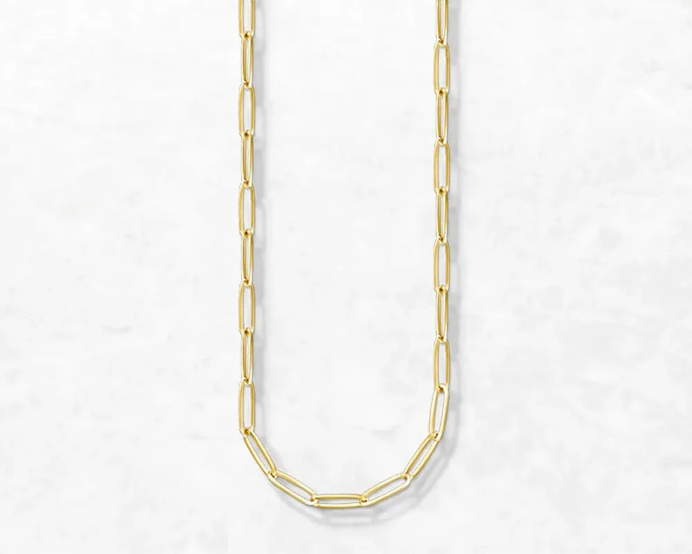 Seductive Yellow Gold Charm Necklace