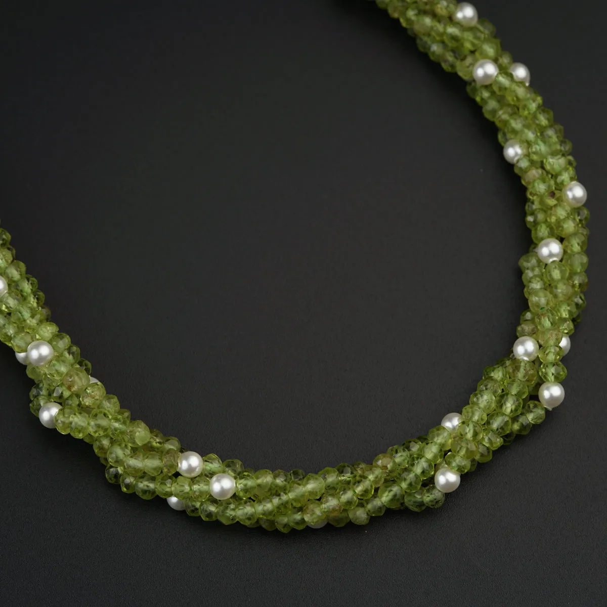 Semi Precious Peridot Necklace
