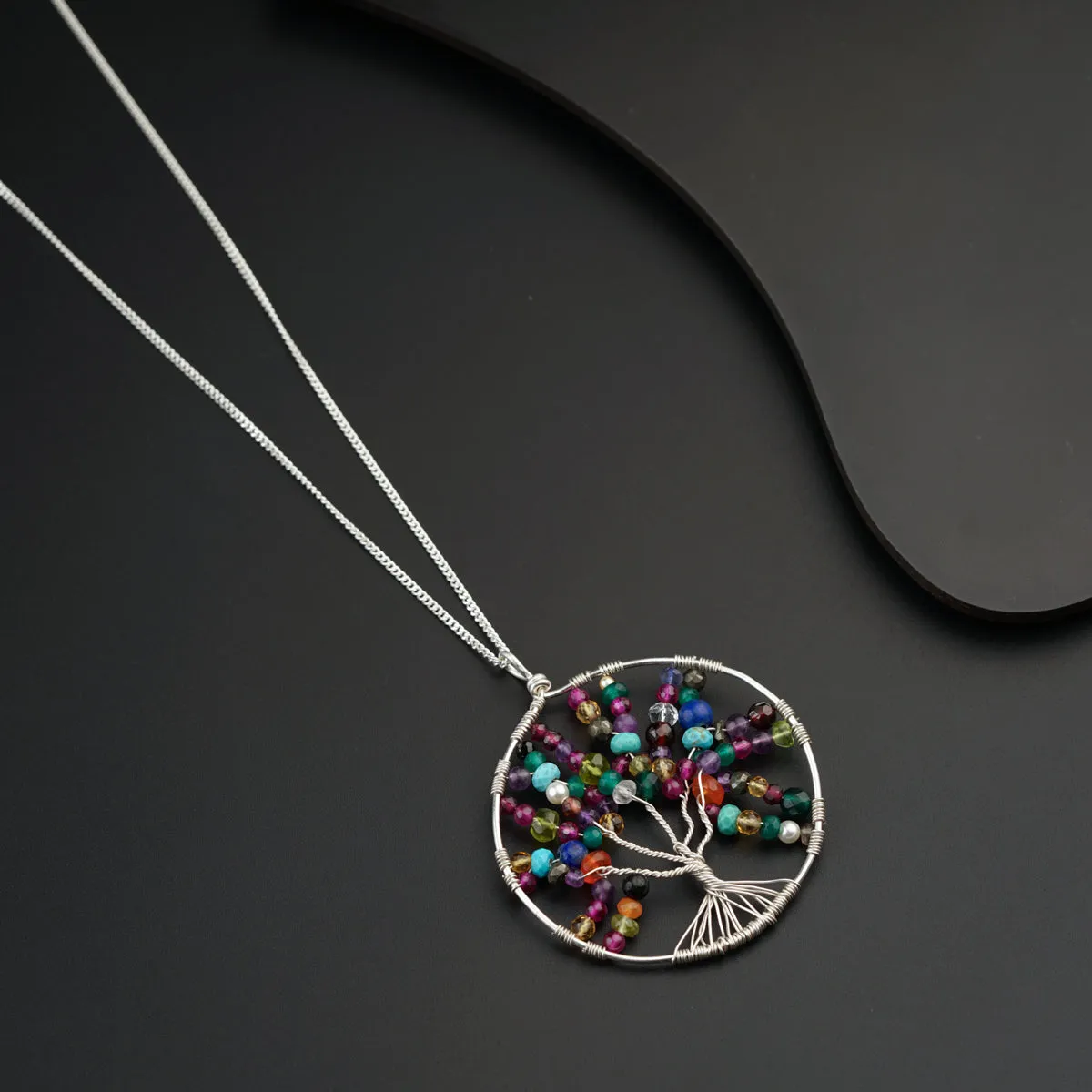Semi Precious Tree of Life Necklace