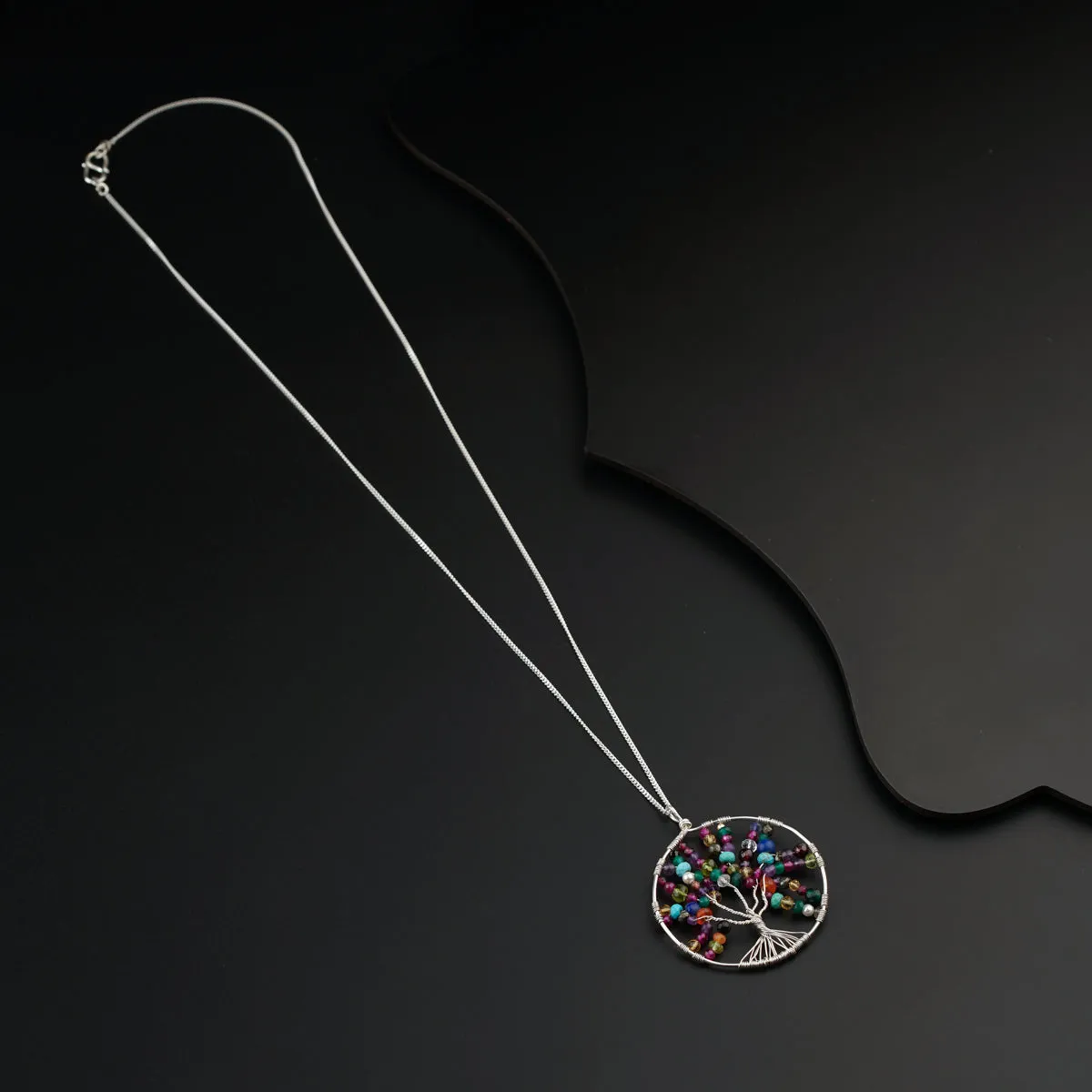 Semi Precious Tree of Life Necklace
