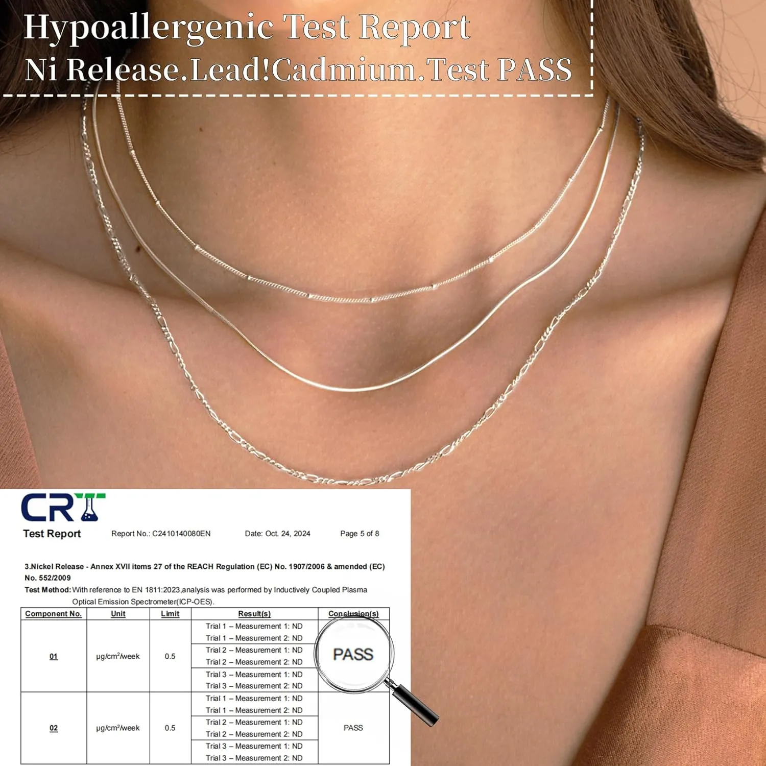 Senteria Gold Layered Necklace for Women 14KGold Plated Necklace Chain Dainty Gold Stack Long Necklaces Set for Women 3/4Pcs