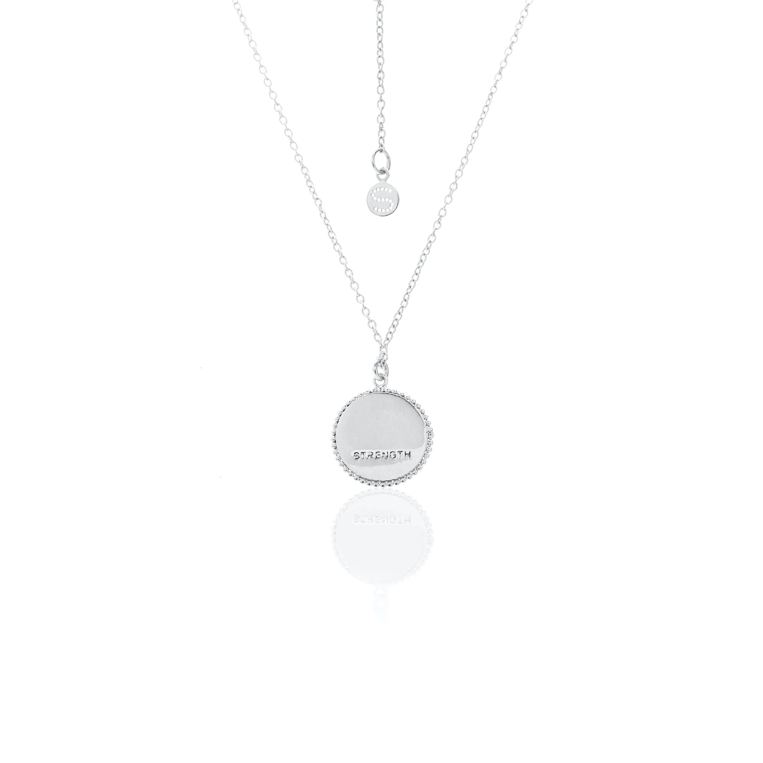 Serpent of Strength / Silver   Black Spinel / Necklace