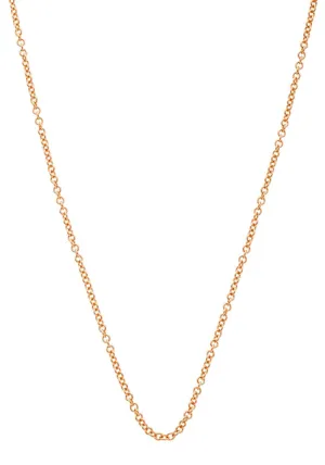 Sethi Couture 18K Rose Gold Small Oval Link Chain Necklace