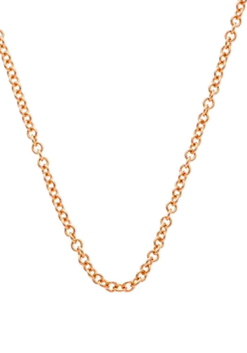 Sethi Couture 18K Rose Gold Small Oval Link Chain Necklace