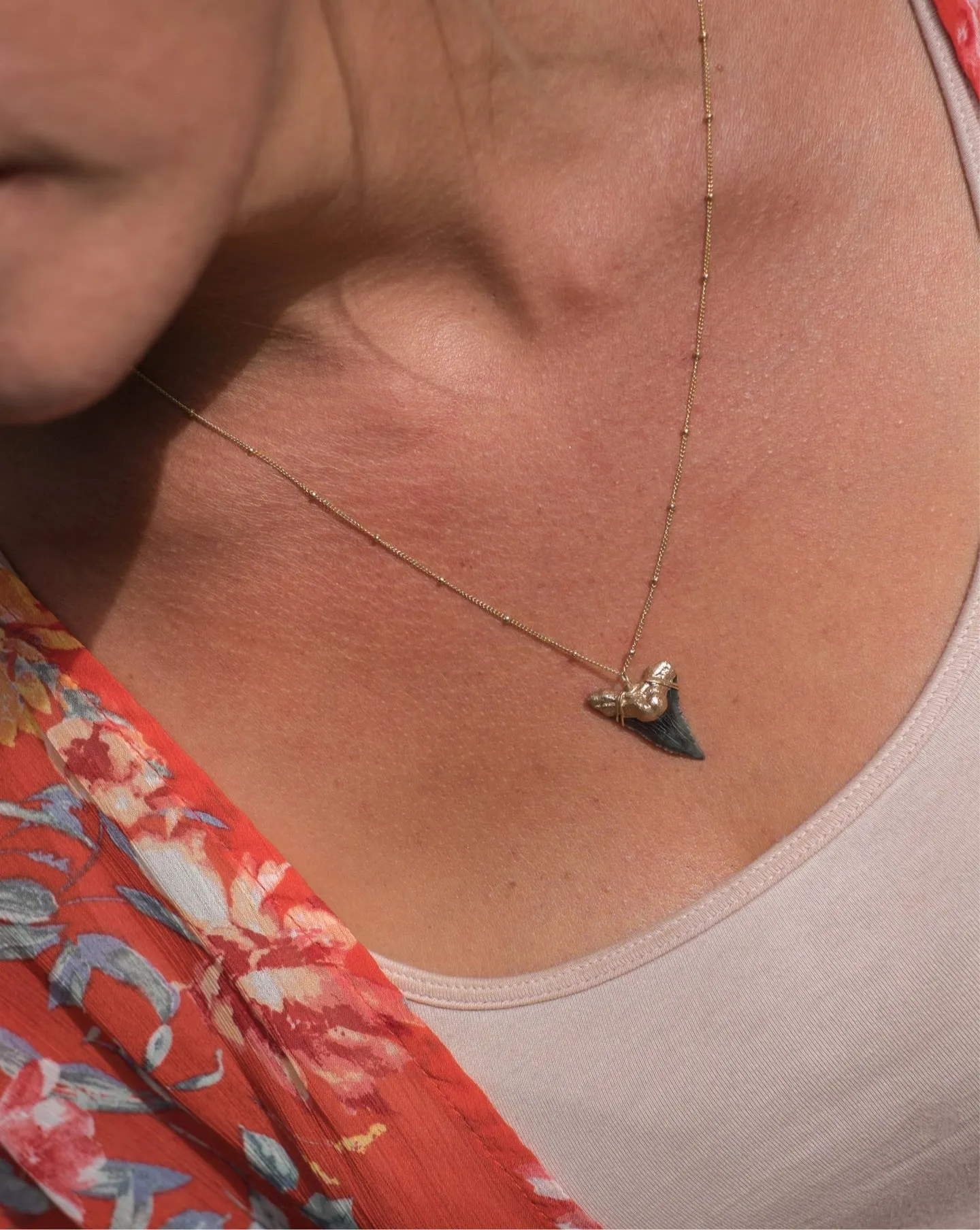 Shark Tooth Necklace — Hemipristis Serra Fossil Tooth | Foxy Fossils