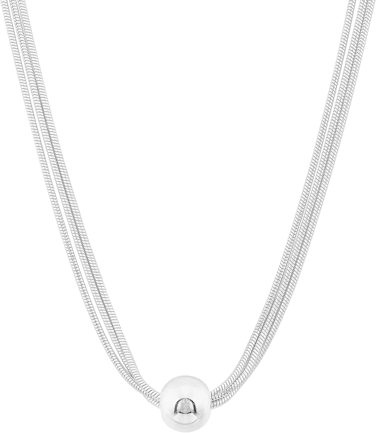 Silpada 'Thoreau' Multi-Strand Bead Necklace in Sterling Silver,