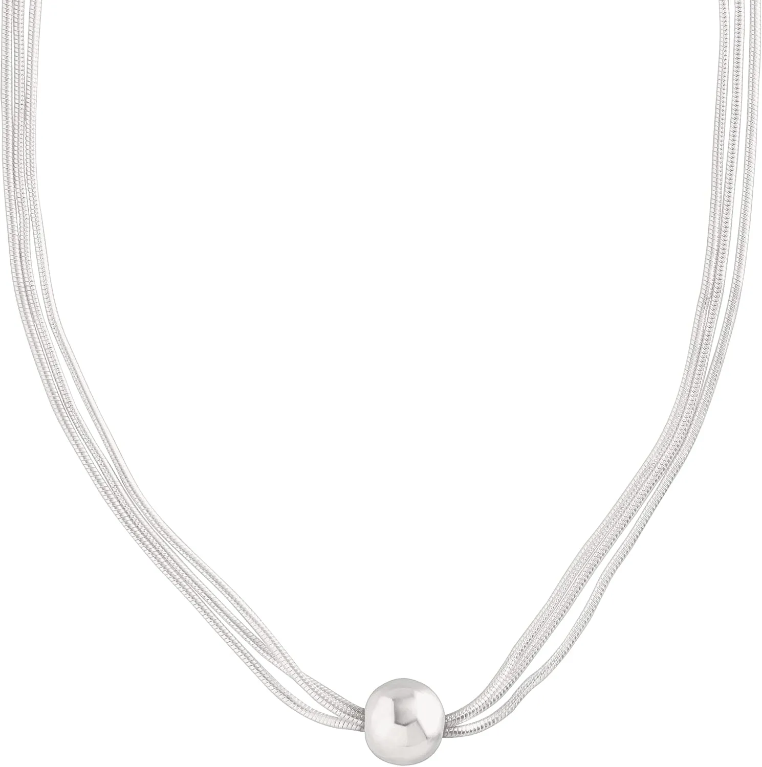 Silpada 'Thoreau' Multi-Strand Bead Necklace in Sterling Silver,