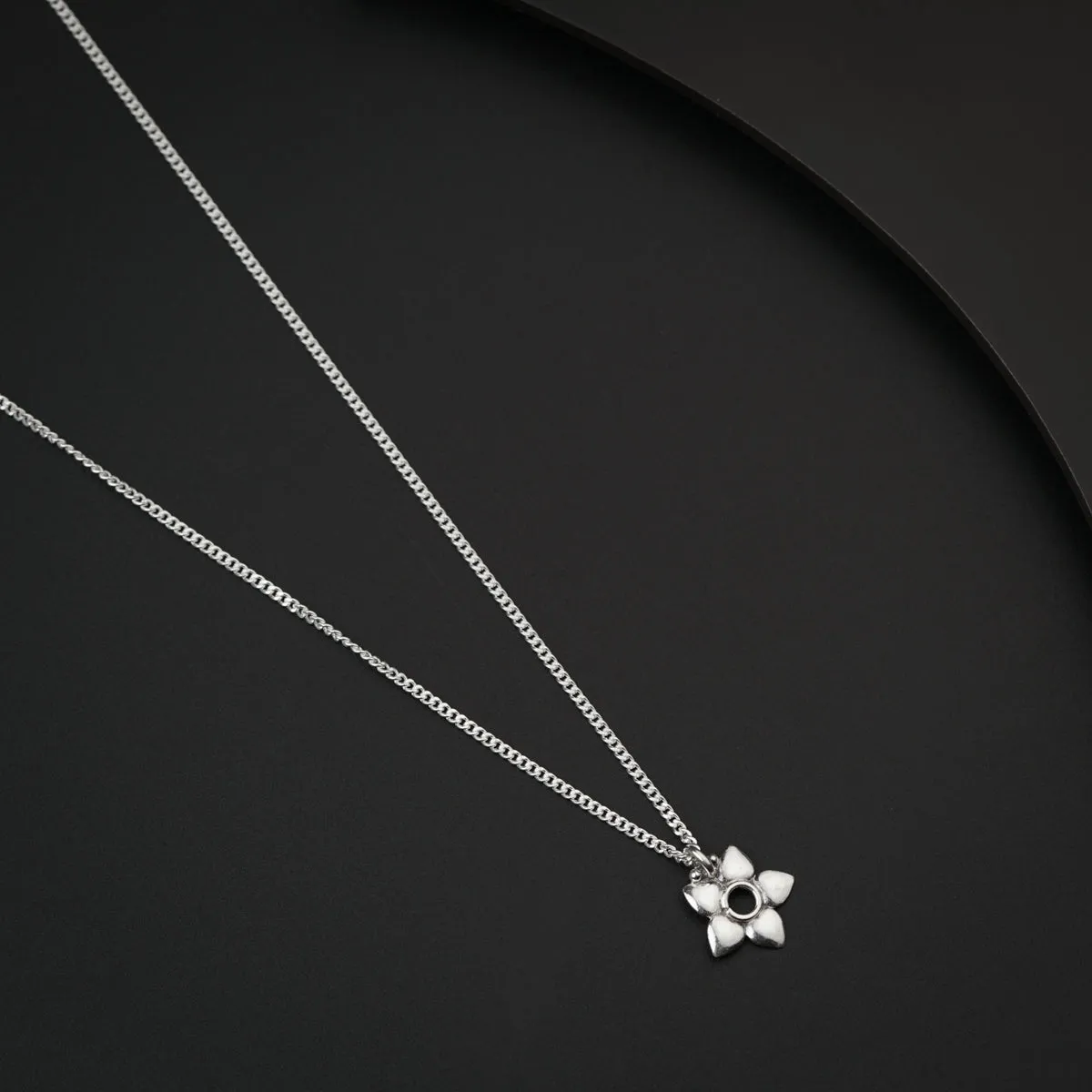 Silver Charm Chain Necklace