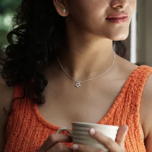 Silver Charm Chain Necklace
