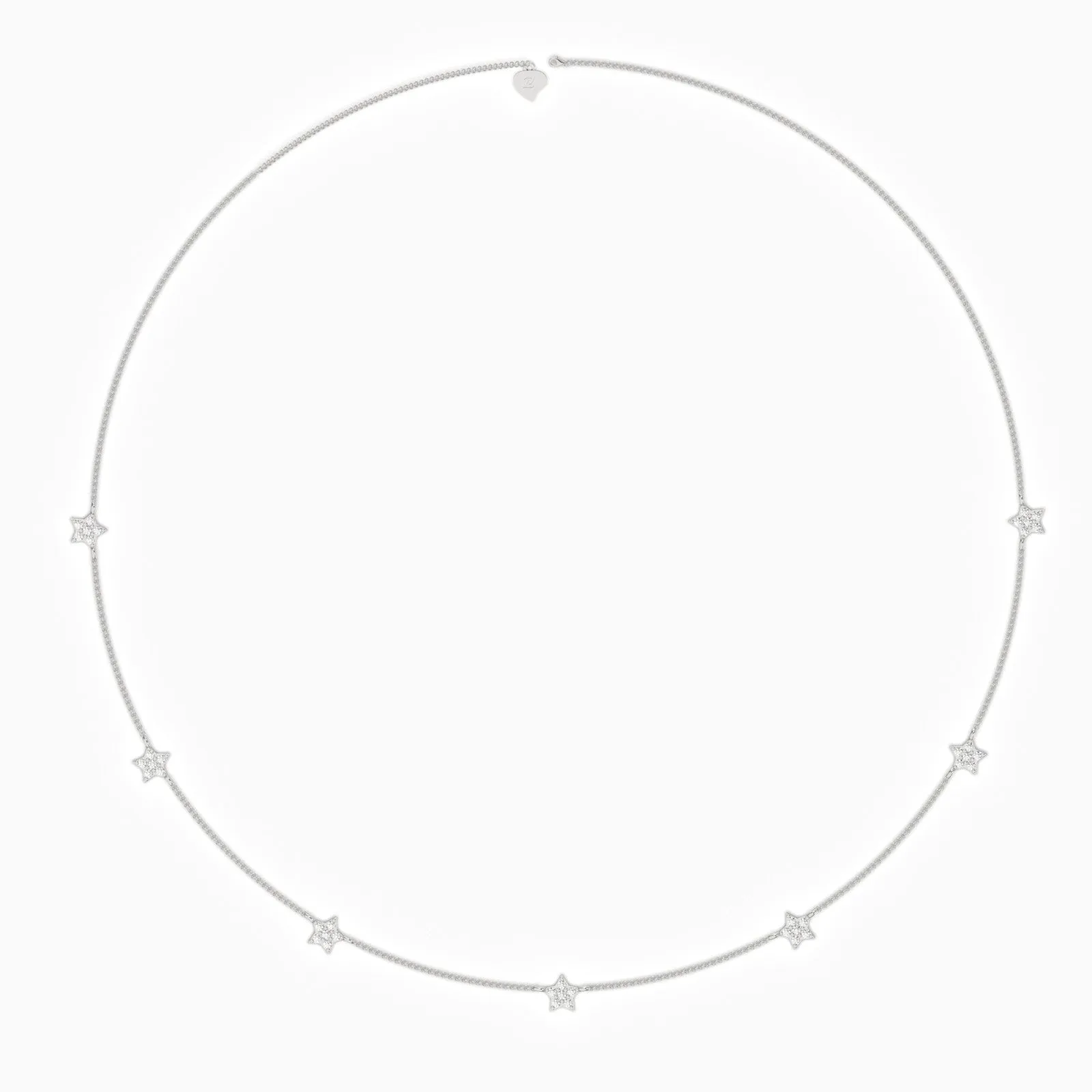 Silver Choker Star Minimalist Necklace