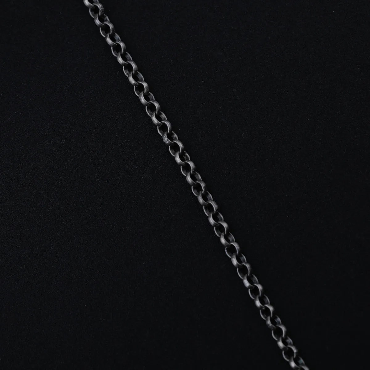 Silver Oxidized Tie & Wear Necklace