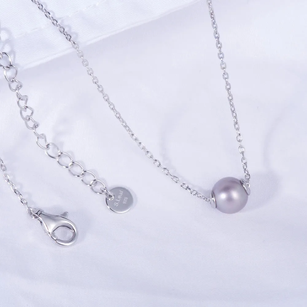 Single Round Pearl Necklace