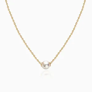 Single Round Pearl Necklace