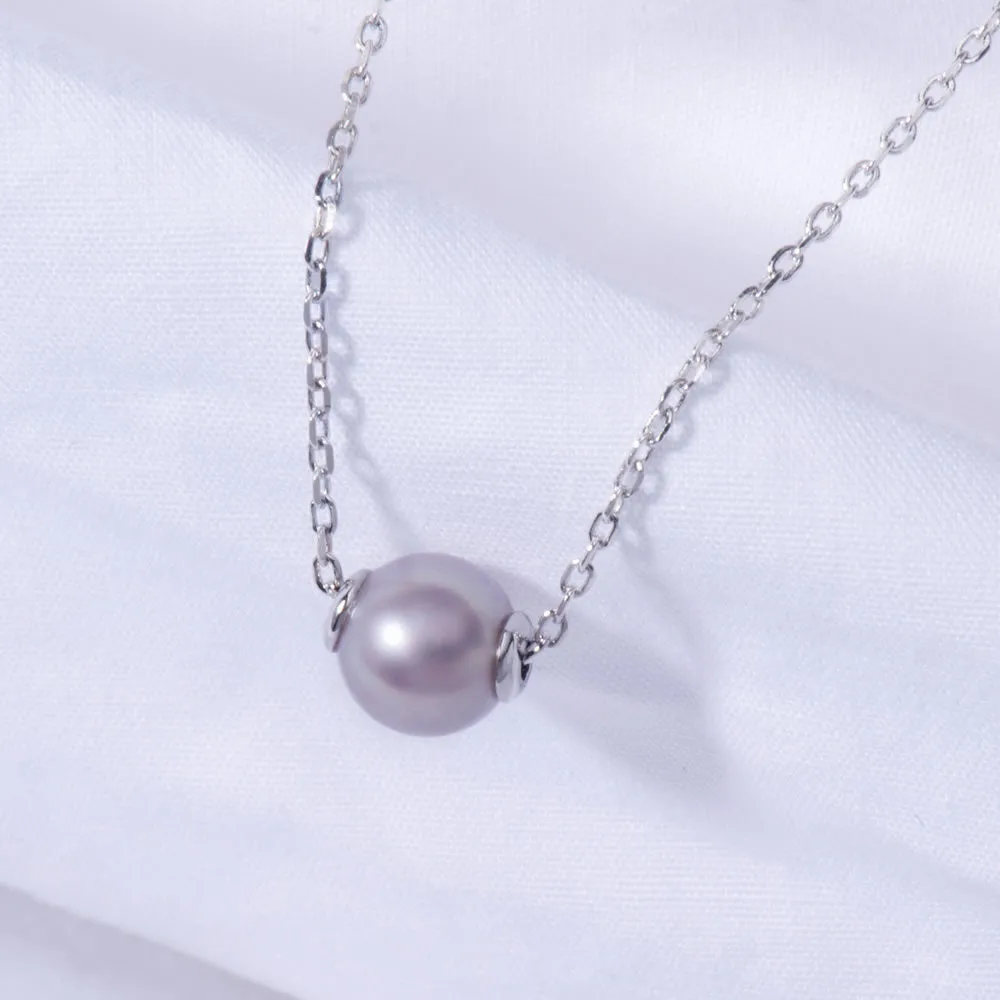 Single Round Pearl Necklace