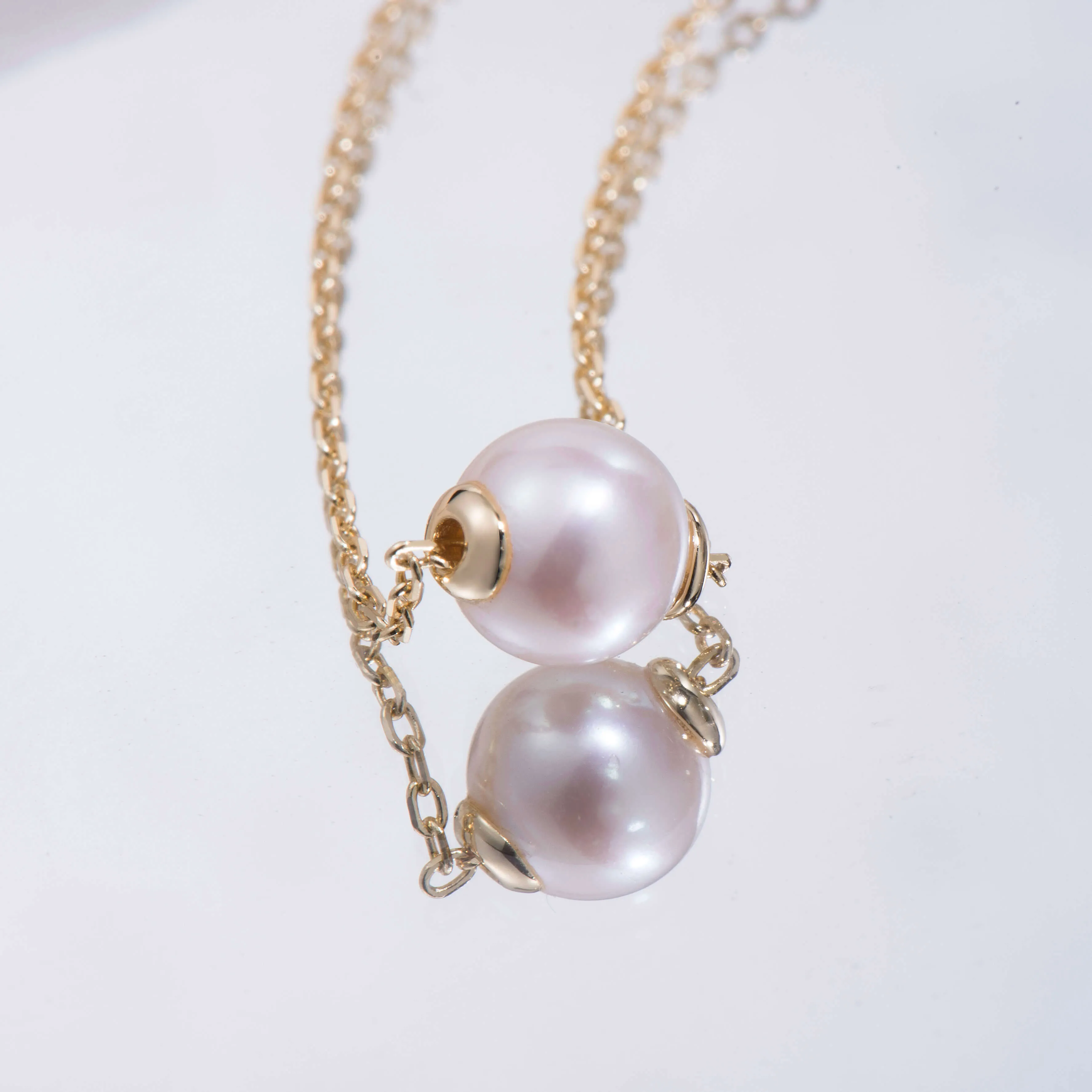 Single Round Pearl Necklace
