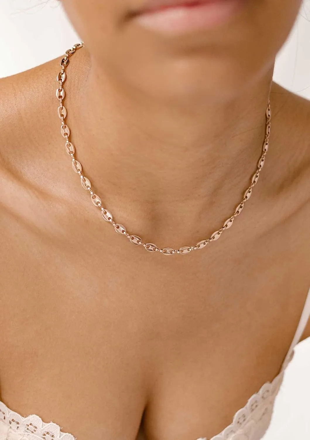 S.J JEWELRY Women Simple Delicate Full Moon 14K Gold Plated/Rose Gold/Silver Plated Layered Pendant Handmade Star Chokers Necklaces