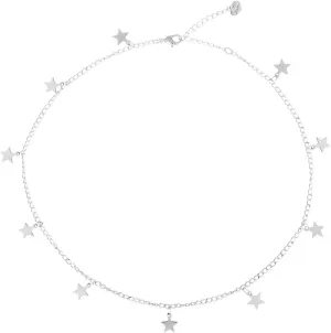 S.J JEWELRY Women Simple Delicate Full Moon 14K Gold Plated/Rose Gold/Silver Plated Layered Pendant Handmade Star Chokers Necklaces