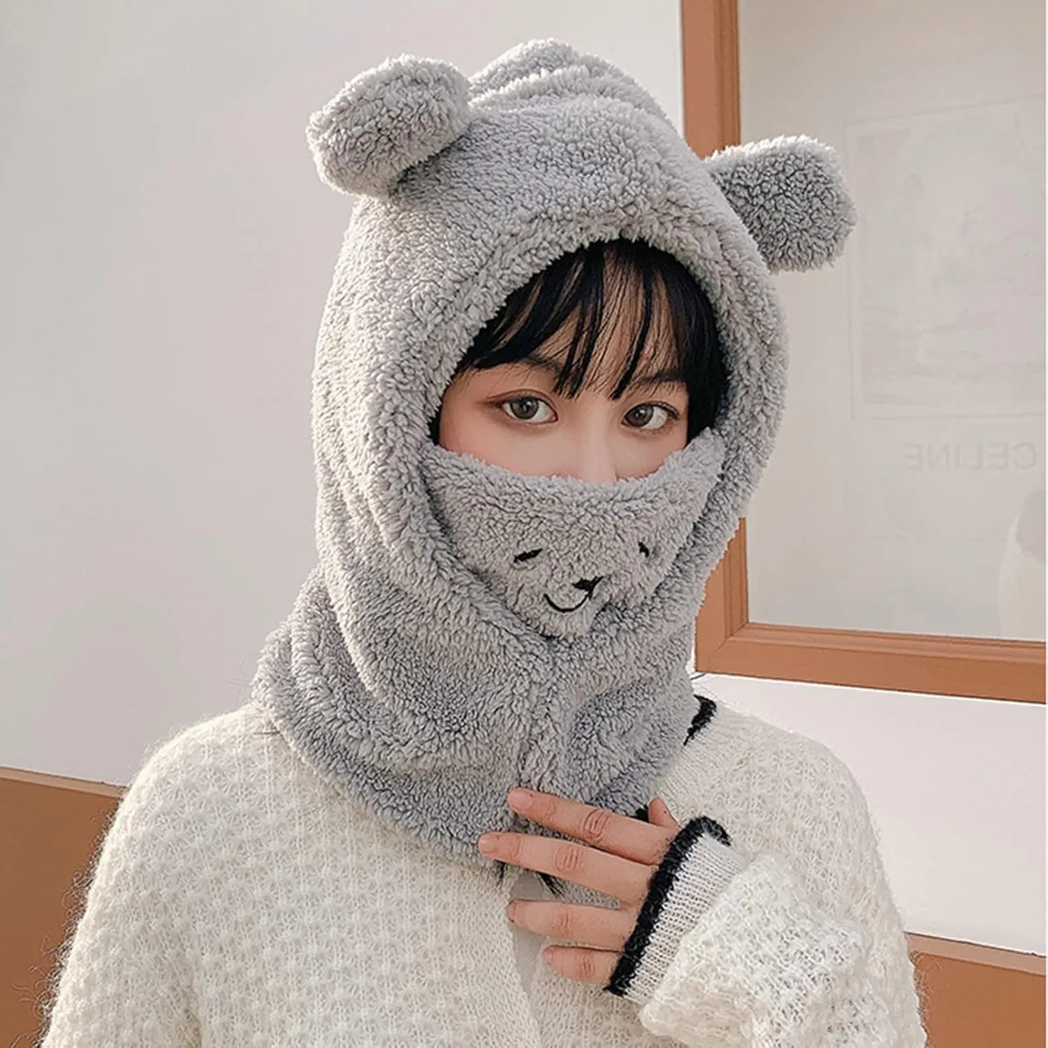 Ski Warm and Windproof Winter Sports Cap for Men Women Watch Cap Mens Winter Hat Cap for Outdoor Sports