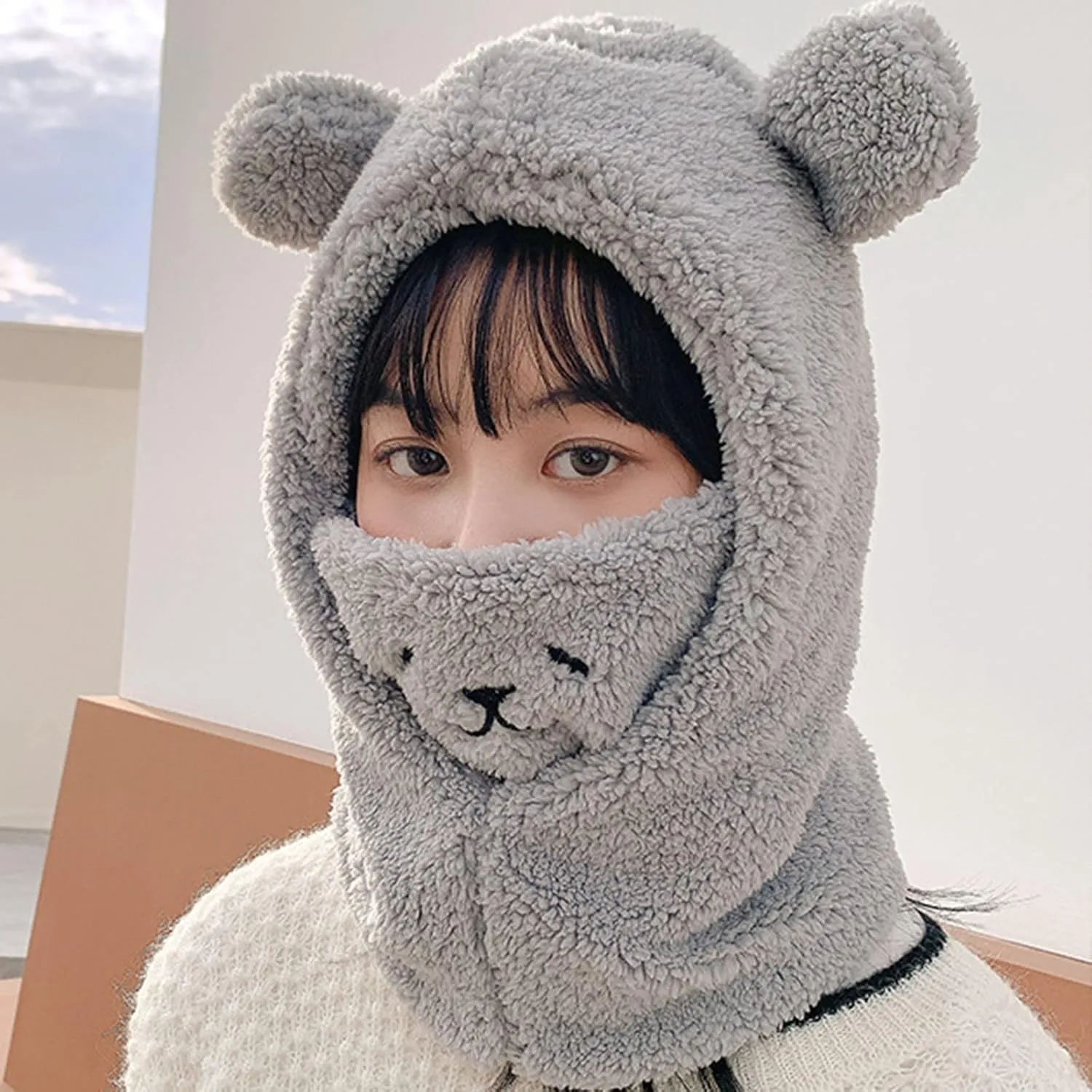 Ski Warm and Windproof Winter Sports Cap for Men Women Watch Cap Mens Winter Hat Cap for Outdoor Sports