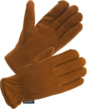 SKYDEER 3M Thinsulate Thermal Winter Work Gloves with Windproof Premium Genuine Deerskin Suede Leather (Unisex)