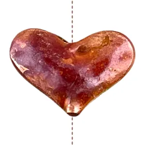 Small Puffy Simple Heart • String Top to Bottom