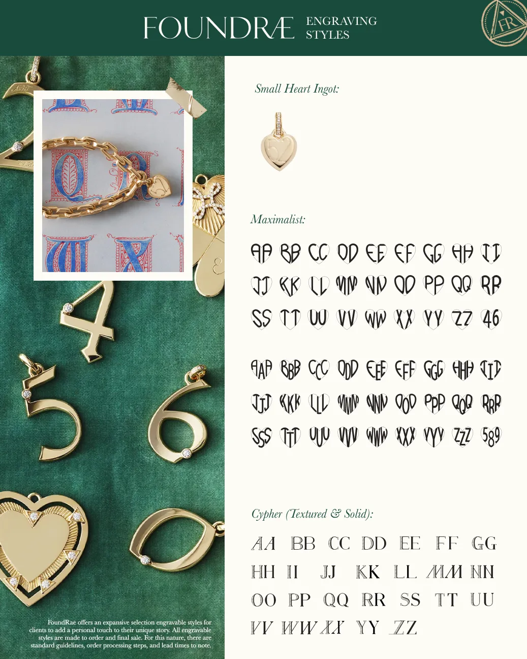 Small Strong Hearts Necklace with Small Heart Ingot Medallion