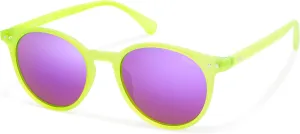 SOJOS TR90 Polarized Small Round Sunglasses for Women Men Vintage Style UV400 Lens SJTR2113