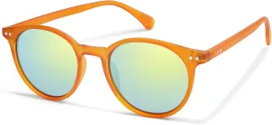 SOJOS TR90 Polarized Small Round Sunglasses for Women Men Vintage Style UV400 Lens SJTR2113
