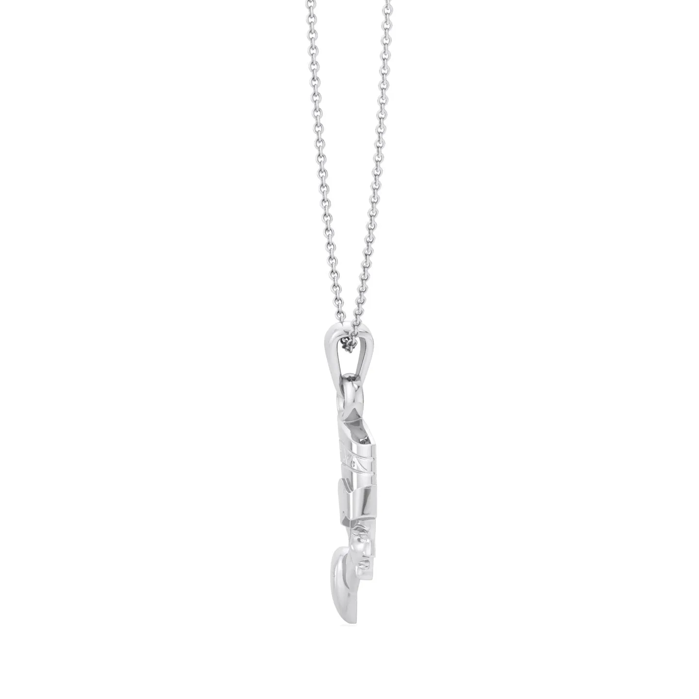 Solid Gold Nefertiti Pendant Necklace