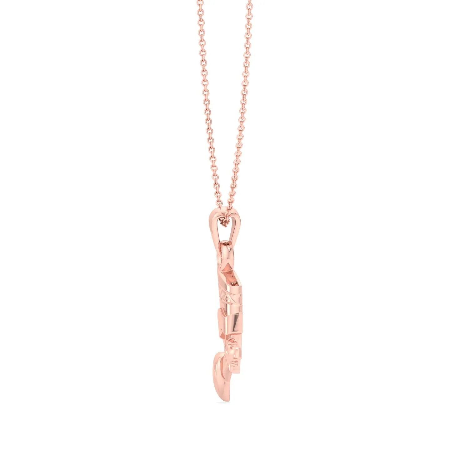 Solid Gold Nefertiti Pendant Necklace