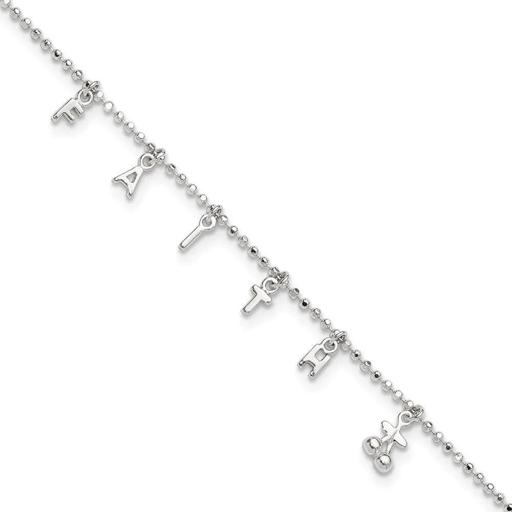 Sonia Jewels Real 925 Sterling Silver 10 1Extension Anklet 10"