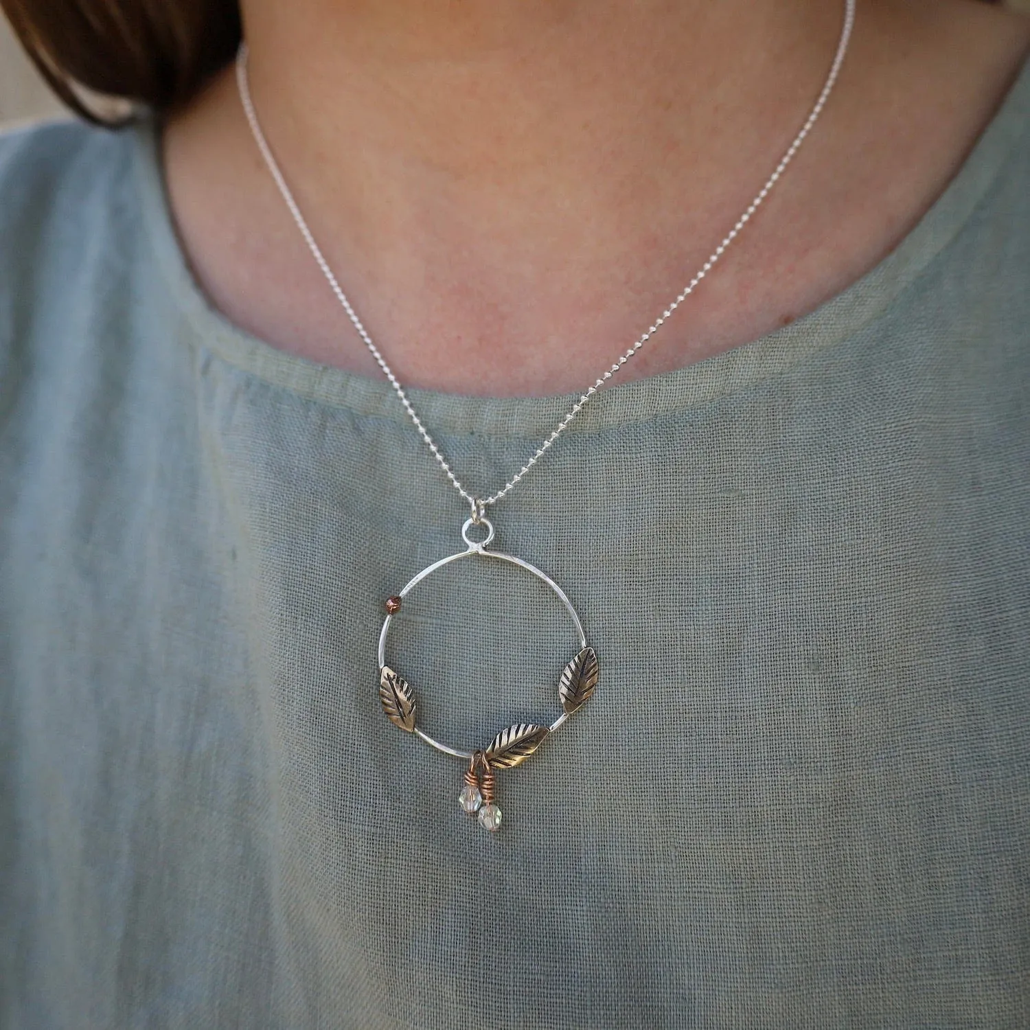 Spring Wreath Necklace