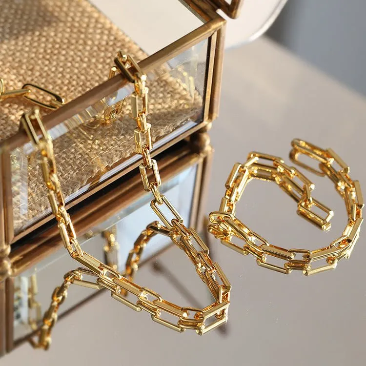 Square Splicing Chain Necklaces