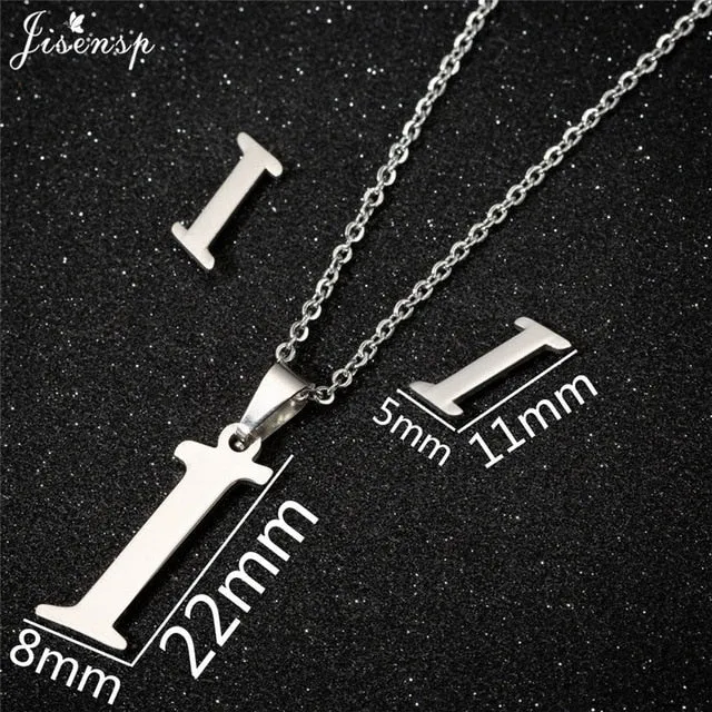 Stainless Steel Initial Letters Necklace for Her