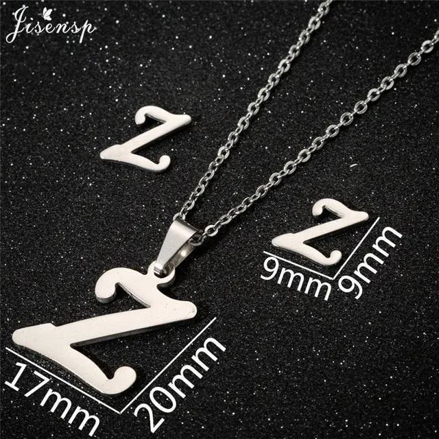 Stainless Steel Initial Letters Necklace for Her